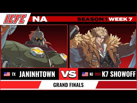 JANinHtown (Potemkin) vs. RIZE K7 Showoff (Leo) - Grand Finals - ICFC GGST NA Season 1 Week 7