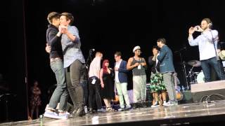 Rhea Butcher and Cameron Esposito dancing — Final Concert of JoCo Cruise 2016