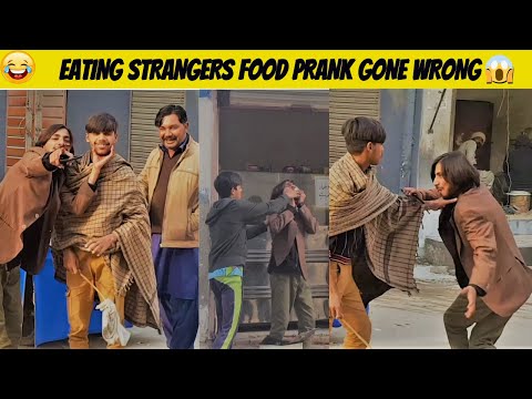 Eating Strangers Food Prank Gone Wrong 😱Food Snatching Prank