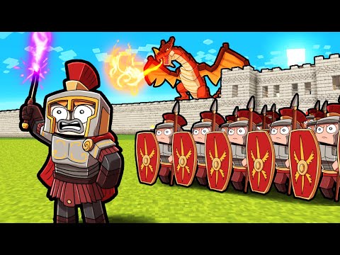 1,000 ROMAN LEGIONS vs WIZARDS & DRAGONS! (Minecraft)