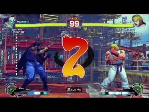 Michael Tan [Ken] vs vehoimi [Vega] - Ryukichikun [Fei] vs uramakiroll [Ibuki] SSF4 Ranked Matches