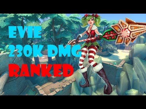 Paladins Evie Ranked Gameplay - Ok This Was Intense 230K Damage