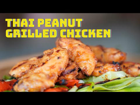 Thai Peanut Chicken Recipe | Peanut Butter Marinade | Grilled Chicken Tenders Recipe