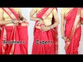 Saree Tricks How To Make Perfect Hip Pleats Silk Saree Draping Techniques To Make Perfect Pleats
