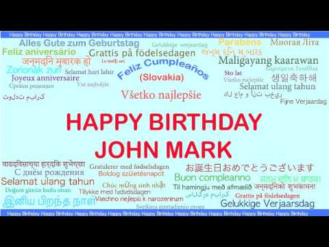 JohnMark   Languages Idiomas - Happy Birthday