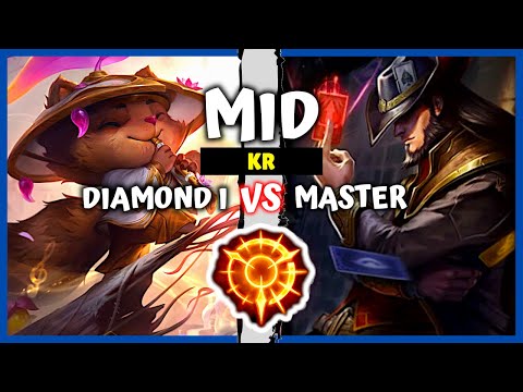 Diamond Teemo Mid vs Master Twisted Fate - KR Rank S11