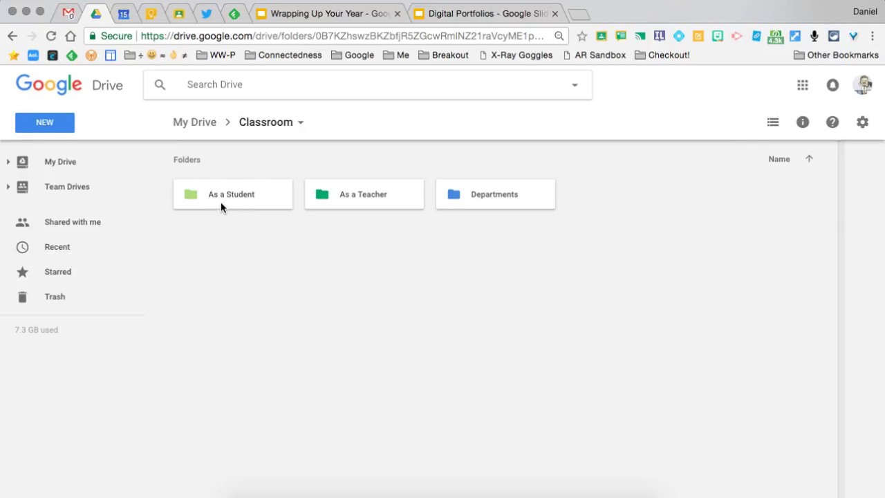 Organize your Google Drive Classroom folder - End of Year