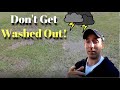 How to Fix a Grass Seed WASHOUT / Lawn Project Rain Damage / Fall Overseeding