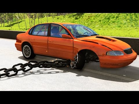 Giant Chain High Speed Crashes - BeamNG.drive