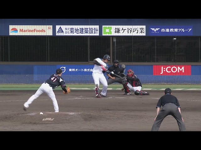 【ファーム】 ファイターズ・清宮のタイムリー内野安打!! 2019/5/16 F-M(ファーム)