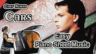 Cars (Gary Numan) Easy Piano Sheet Music (Arranged by Jennifer Eklund)
