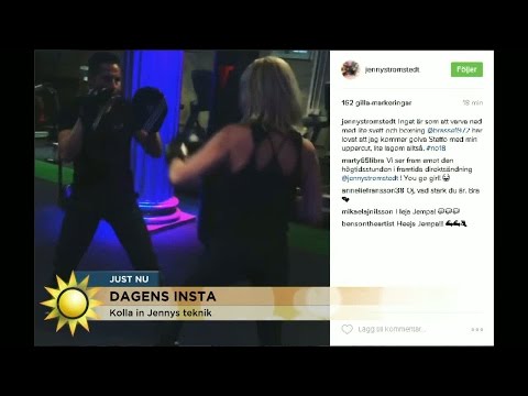 Jennys snabba vänsterkrok - Nyhetsmorgon (TV4)