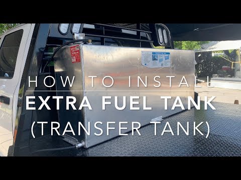Hotshot Trucking- How to install a extra fuel tank - (Transfer Fuel Tank)
