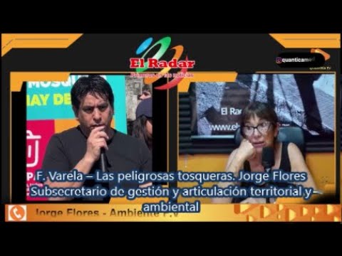 F. Varela – Las peligrosas tosqueras. Jorge Flores  Subsecretario de gestión y articulación territorial y  ambiental