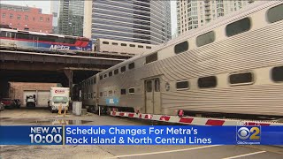 Schedules Changing For Metra's Rock Island, North Central Service Lines
