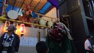preview picture of video '川越まつり　2012　居囃子・獅子　‐　Kawagoe Festival'