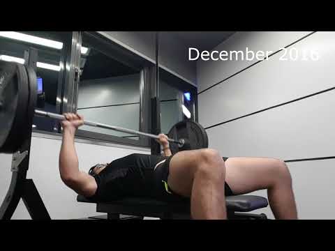 100kg/225LBS Bench Press Progress - 0 to 6 Reps - 18 Year old BodyBuilder Amr El Abd