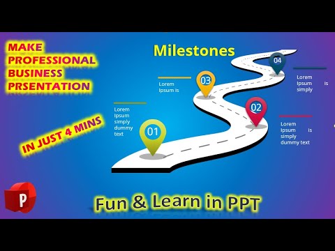 How to design Roadmap Milestone timeline slide in PowerPoint using Morph Transition | #ppt