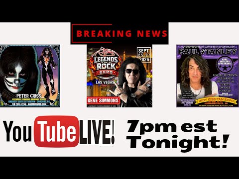 Peter Criss in N.C. Paul Stanley at the Indy KISS Expo and Gene in Vegas?