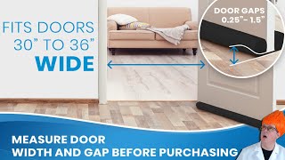 🔥 How to cut & setup door draft stopper