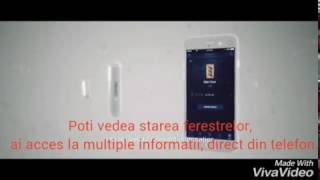 Miniatură video Senzor de geam wireless bluetooth Alb- certificat Apple HomeKit 