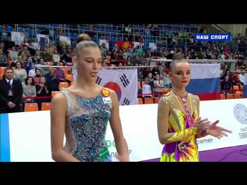 Individual All Around Award Ceremony 2016 Moscow Grand Prix
