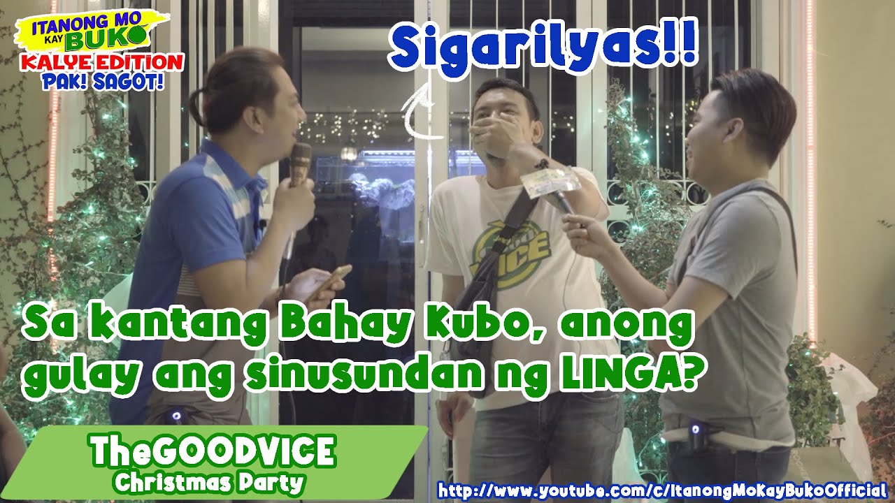 Sa kantang Bahay KUBO, anong GULAY ang sinusundan ng LINGA(Itanong mo kay Buko — Xmas Party)