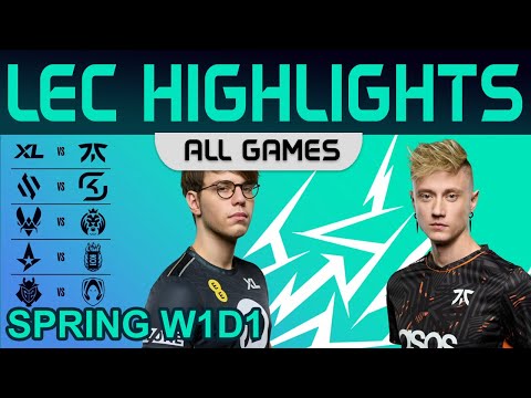 LEC Highlights Week1 Day1 LEC Spring 2023 All Games By Onivia