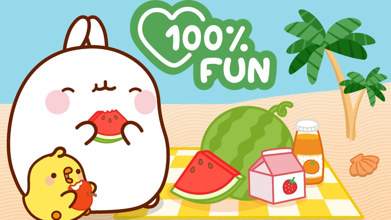 The Perfect Beach Picnic! 🏖️☀️ Molang’s Summer Adventure