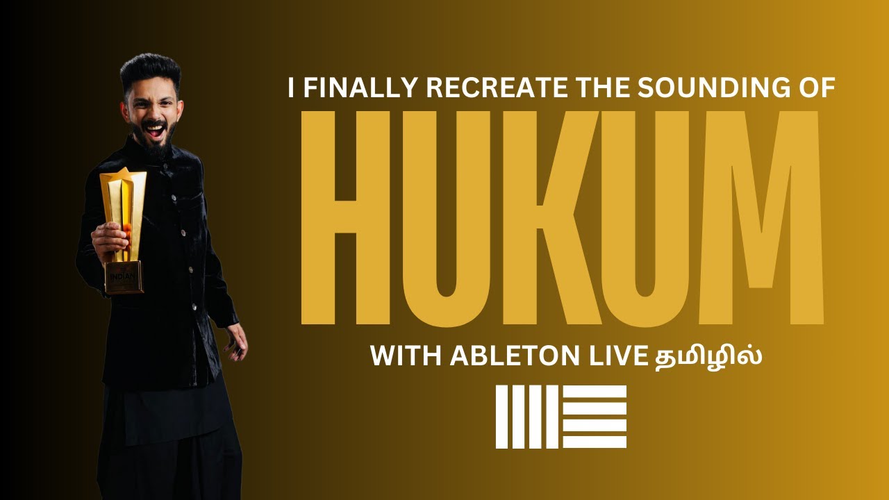 How @AnirudhOfficial  Make This Massive Beat 🔥 | Ableton Live #hukum