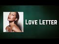 Leona Lewis - Love Letter (Lyrics)