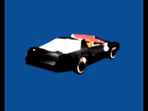 KNIGHT RIDER 3D BLENDER-KITT CONVERTIBLE-LOW BLENDER QUALITY