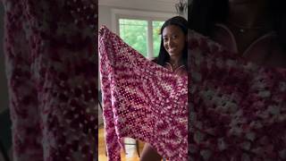 Only 53 squares left to go! 😅 hoping to finish my 2024 blanket in 2024 😂 #crochet #yarn #craft