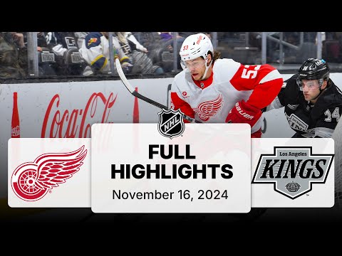NHL Highlights | Red Wings vs. Kings | November 16, 2024