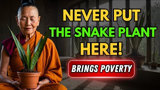 This Common Snake Plant Mistake Is BLOCKING Your Abundance! ✨ Ancient Buddhist Secret REVEALED