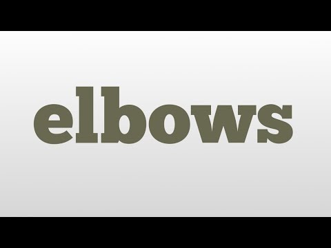 elbows meaning and pronunciation