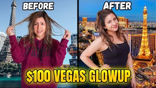 $100 VEGAS GLOWUP CHALLENGE
