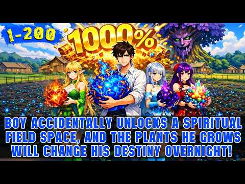 🔥Boy Accidentally Unlocks a Spiritual Farm Space, Where All Plants He Grows Mature at 100x Speed!