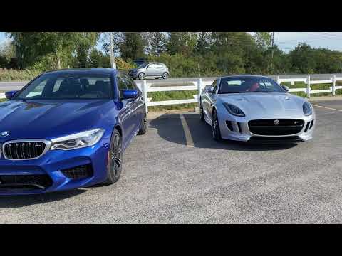 M5 F90 vs. F-TYPE R STAGE 2 INTRO AND REV BATTLE!