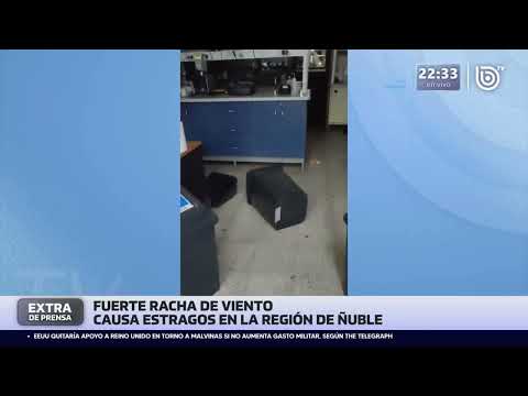 Tornado causa destrucción en Región del Ñuble: fuertes rachas de viento y graves daños