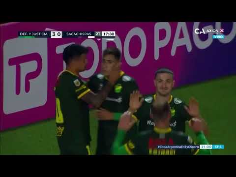 Defensa y Justicia vs. Sacachispas: el gol de Miguel Merentiel (3-0)