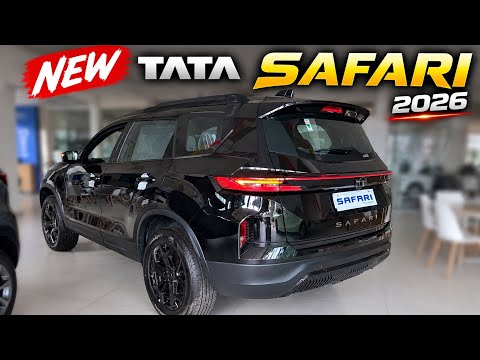 Thumbnail for New 2026 Tata Safari Black Colour Review✅Best Luxury Suv Car | Tata Safari Base Model | Safari by Tata Safari