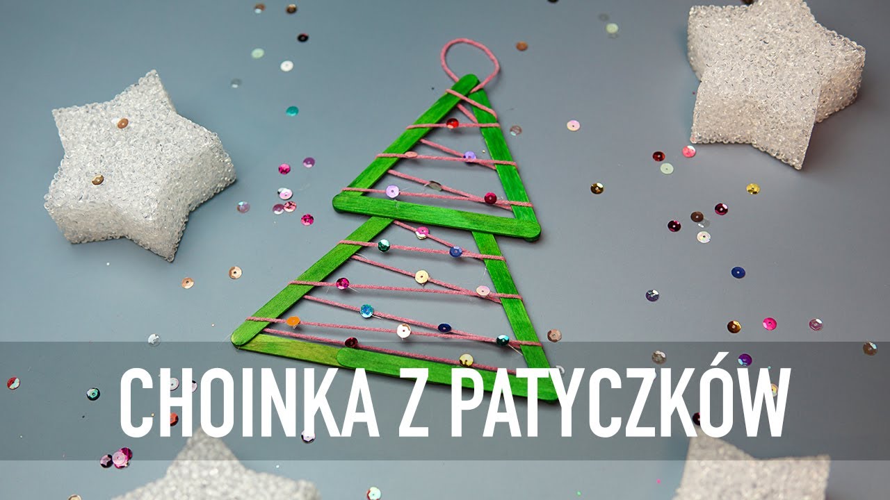 ŚWIĄTECZNA CHOINKA🎄 Z PATYCZKÓW PO LODACH 🎄