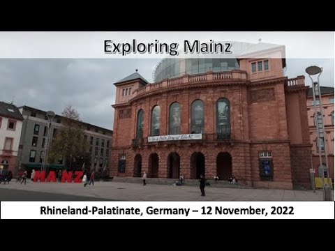 Explorando Mainz, Renânia-Palatinado, Alemanha - 12 de novembro de 2022