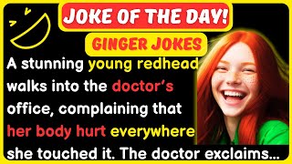 🤣 BEST JOKE OF THE DAY - GINGER JOKES - A stunning young redhead walks into… | Funny Daily Jokes