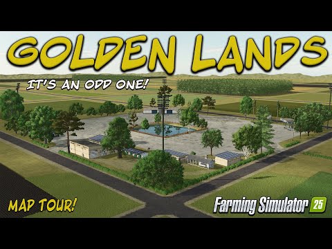 GOLDEN LANDS (IT’S DIFFERENT)?! NEW MOD MAP! (TOUR/REVIEW!) Farming Simulator 25