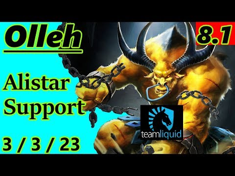 TL Olleh as Alistar Support - S8 Patch 8.1 - Full Gameplay