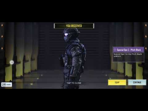 I Just got the Special Ops 1 Pitch Black skin