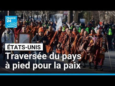 Fin de la "marche pour la paix" des moines bouddhistes qui ont traversé les États-Unis à pied