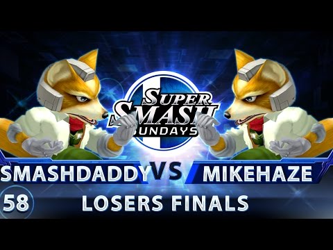 SSS 58 - Smashdaddy (Fox) vs. Obey | MikeHaze (Fox/Sheik) - SSBM Top 32 Losers Finals - Smash Melee